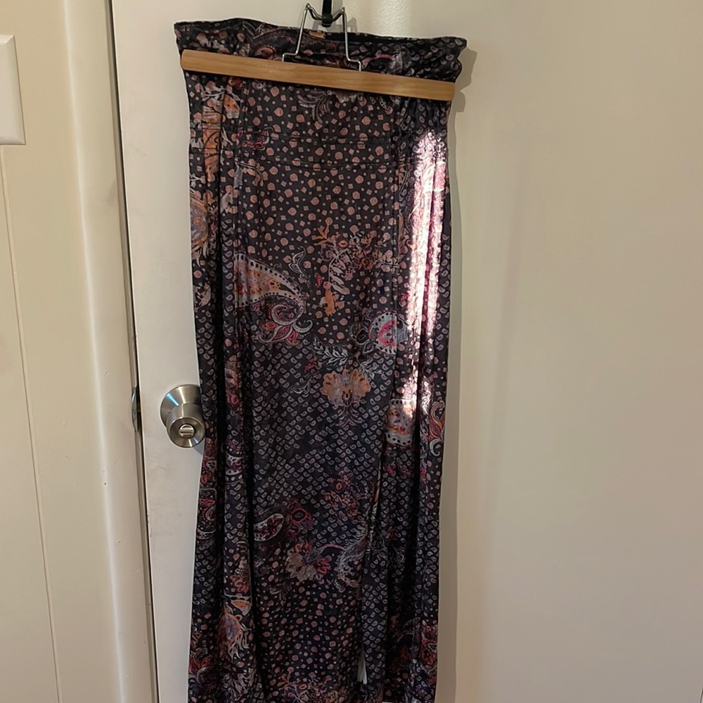 Free People Long Skirt with slit on the side